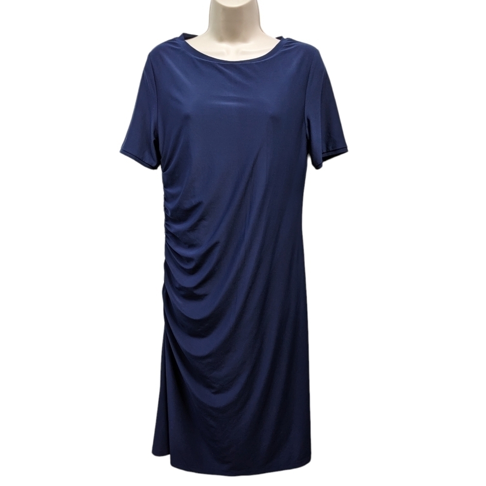 Steffen Schraut Side Ruched Day Dress Sz M